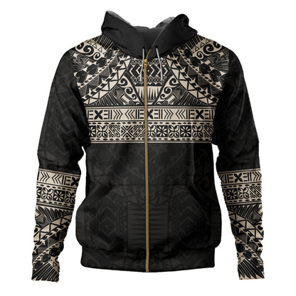Polynesian Hoodie Traditional Tribal Tattoos