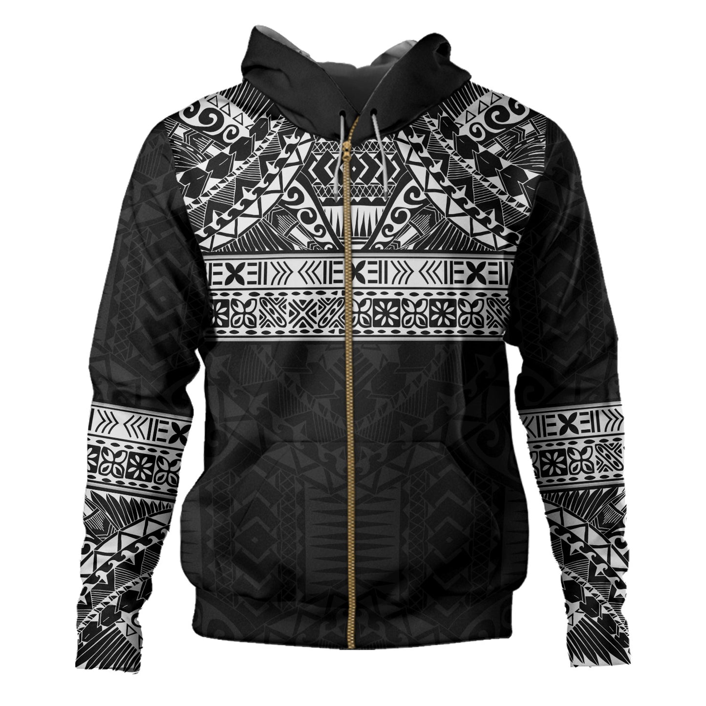 Polynesian Hoodie Traditional Tribal Tattoos