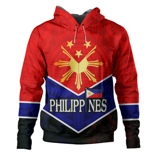 Philippines Filipinos Hoodie Sun Filipinos Tribal Flowers Patterns