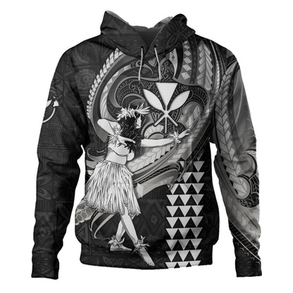Hawaii Hoodie Kanaka Maoli Hula Girls Polynesian Traditional Tattoo