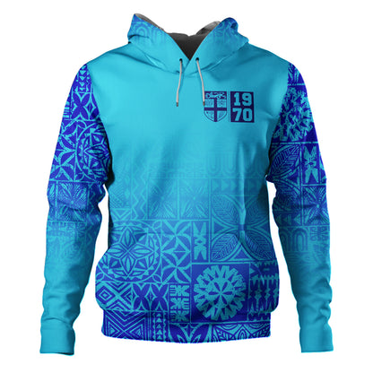 Fiji Hoodie Fiji Independence 1970 Tapa Style (Ver 2)