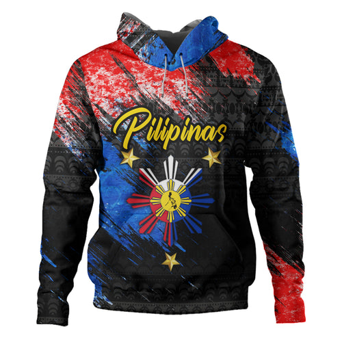 Philippines Filipinos Hoodie Pilipinas Sun Grunge Style