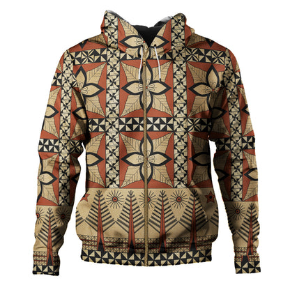 Tonga Hoodie Tapa Motif