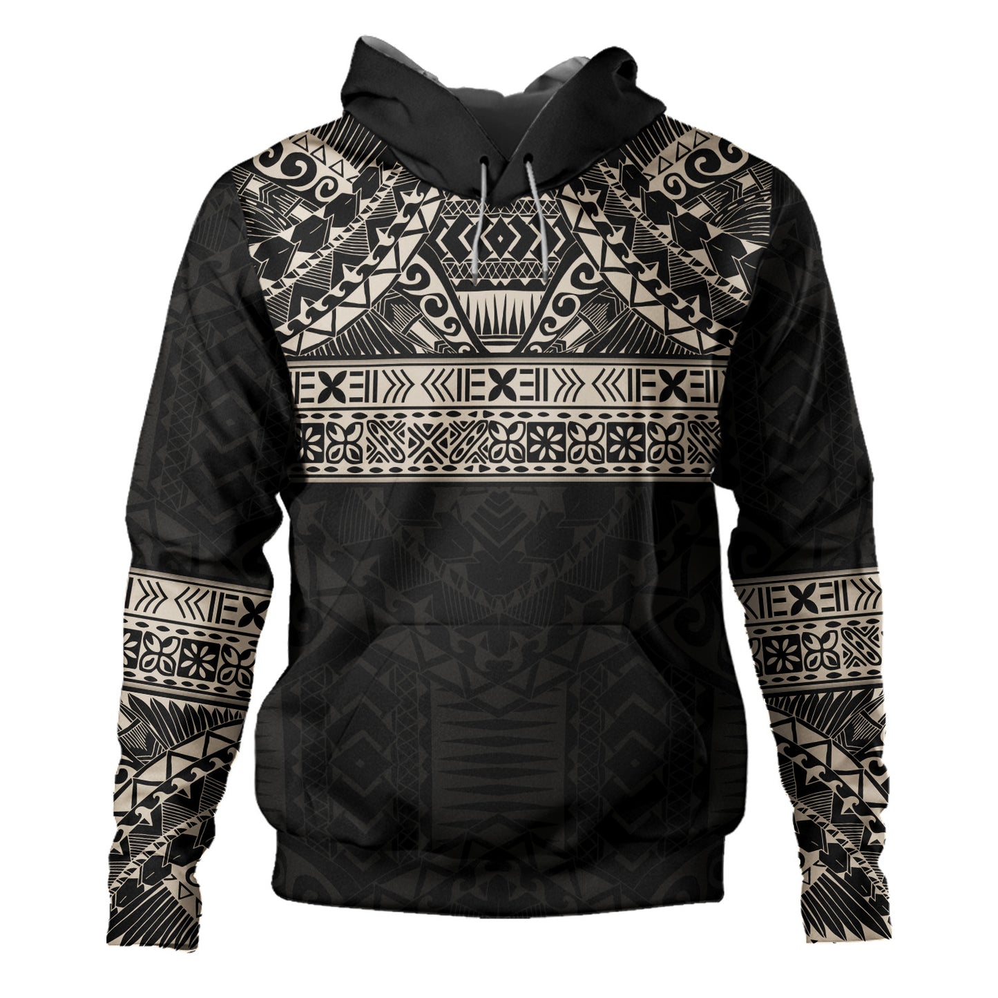 Polynesian Hoodie Traditional Tribal Tattoos