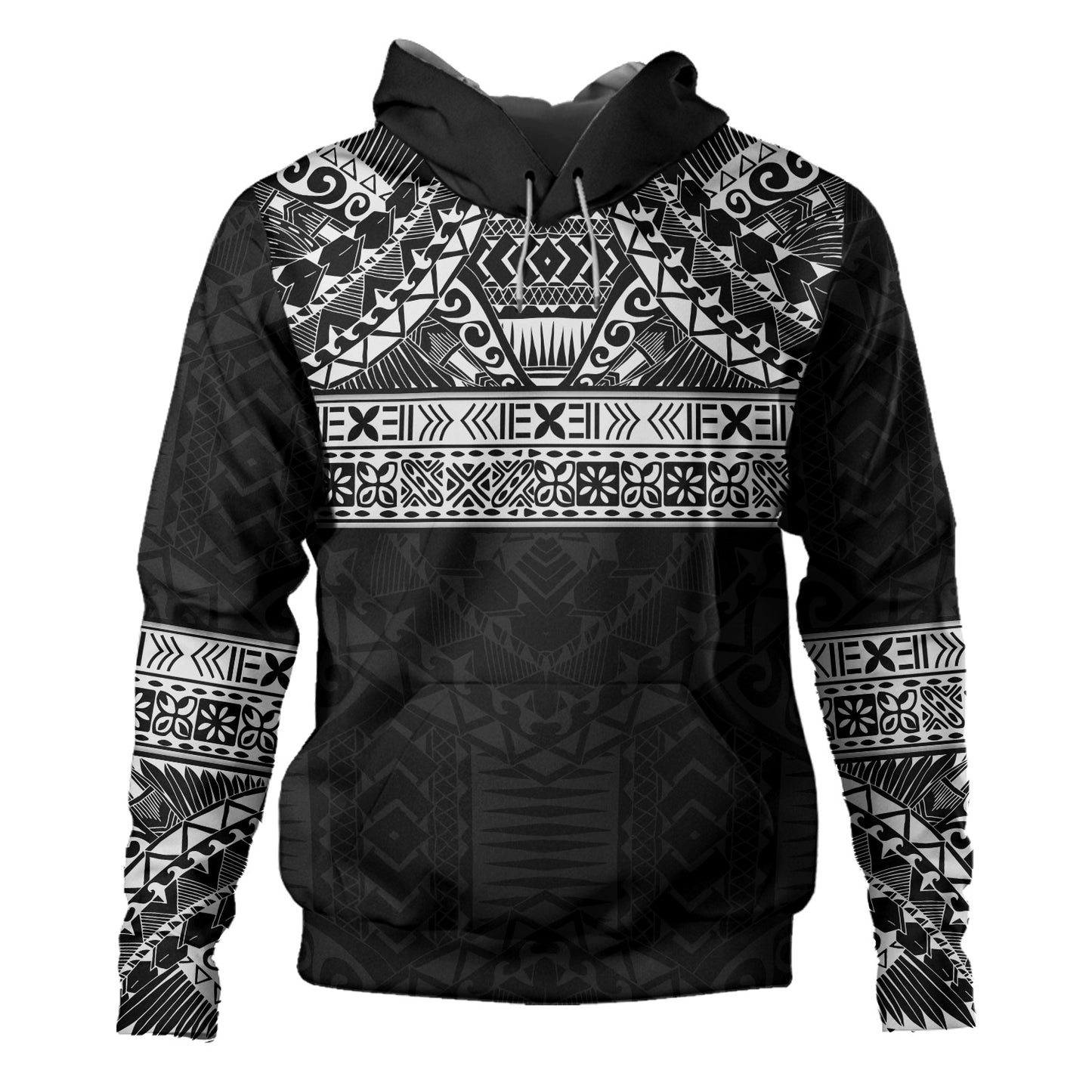 Polynesian Hoodie Traditional Tribal Tattoos