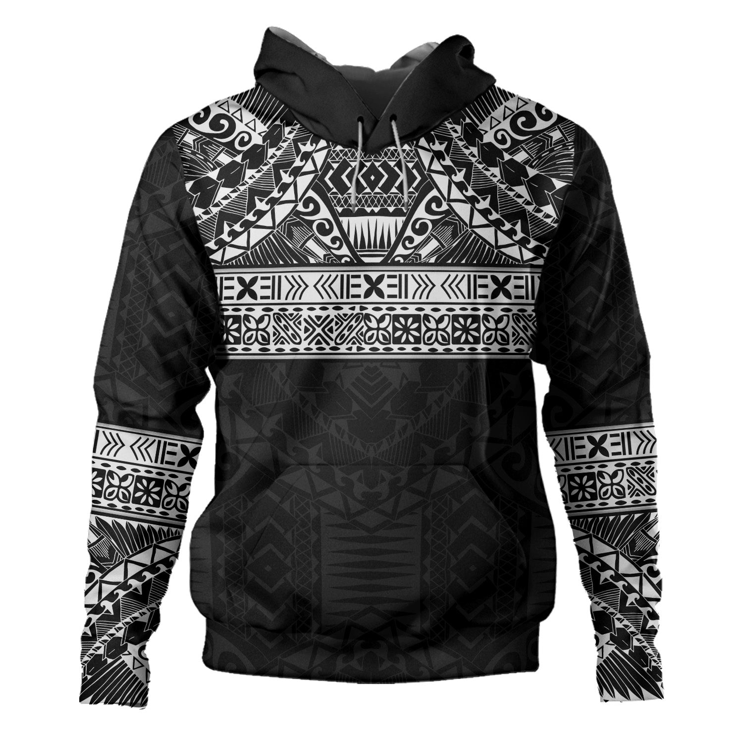 Polynesian Hoodie Traditional Tribal Tattoos