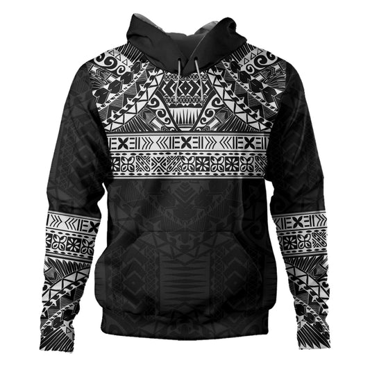 Polynesian Hoodie Traditional Tribal Tattoos