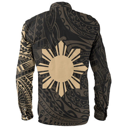 Philippines Filipinos Polynesian Tattoo Style Long Sleeve Shirt