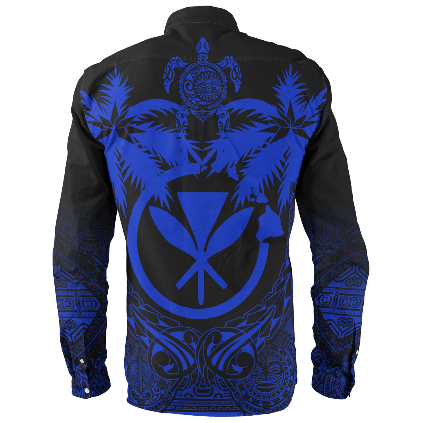 Hawaii Long Sleeve Shirt Polynesian Coconut