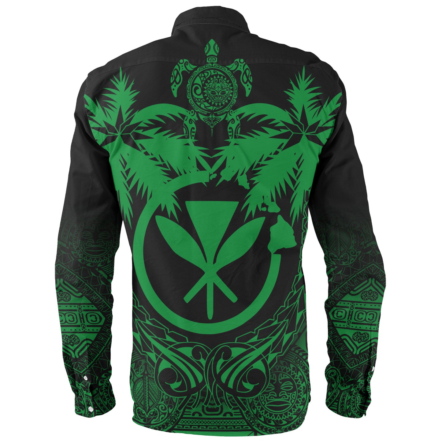 Hawaii Long Sleeve Shirt Polynesian Coconut