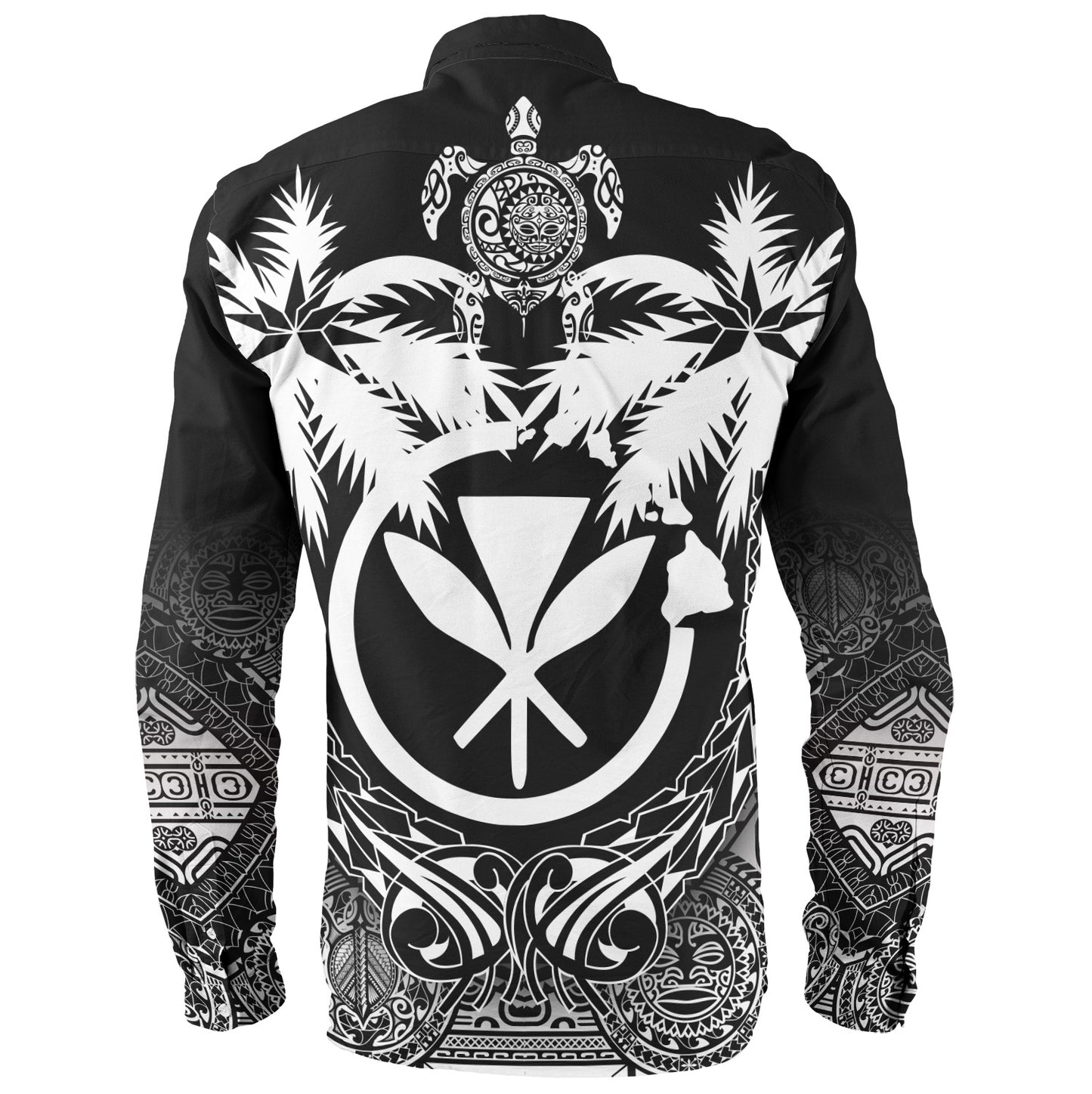 Hawaii Long Sleeve Shirt Polynesian Coconut