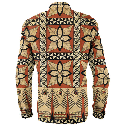 Tonga Long Sleeve Shirt Tapa Motif