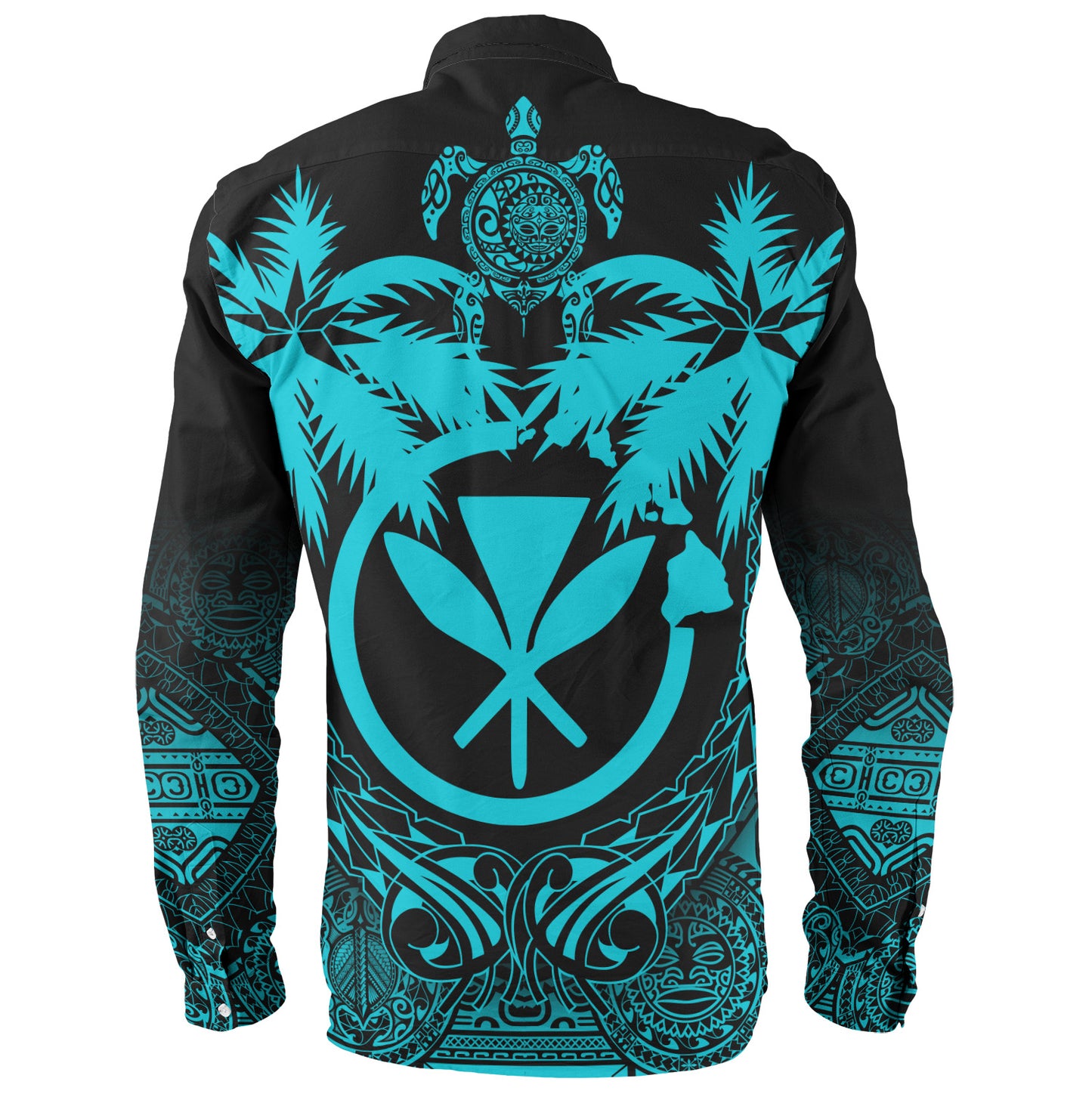 Hawaii Long Sleeve Shirt Polynesian Coconut