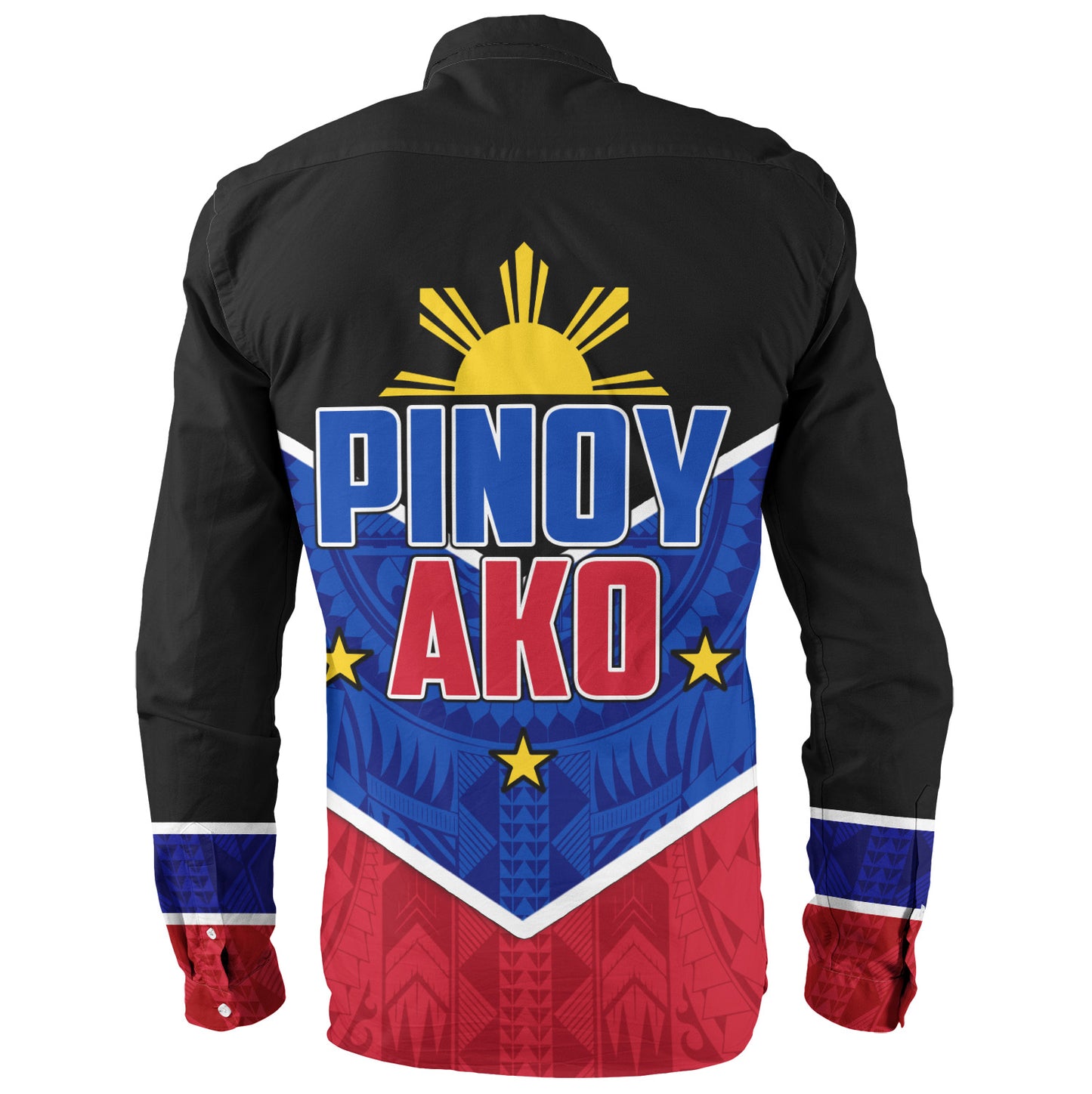 Philippines Filipinos Long Sleeve Shirt Pinoy Ako Style