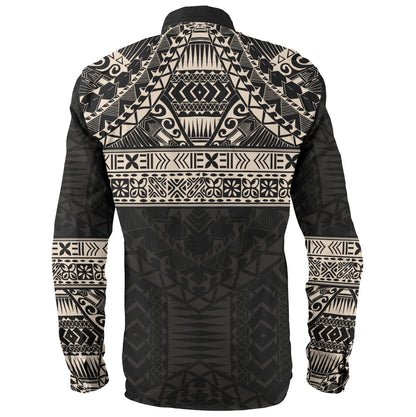 Polynesian Long Sleeve Shirt Traditional Tribal Tattoos