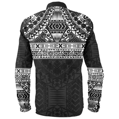 Polynesian Long Sleeve Shirt Traditional Tribal Tattoos