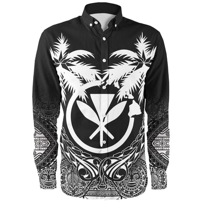 Hawaii Long Sleeve Shirt Polynesian Coconut