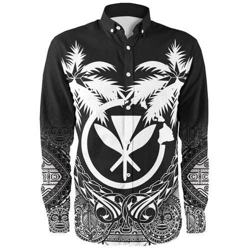 Hawaii Long Sleeve Shirt Polynesian Coconut