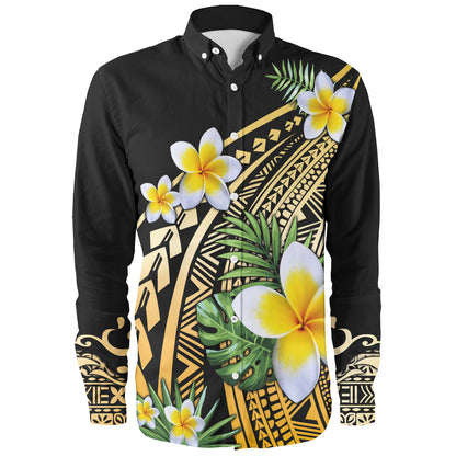 Philippines Filipinos Long Sleeve Shirt Plumeria Polynesian Pattern