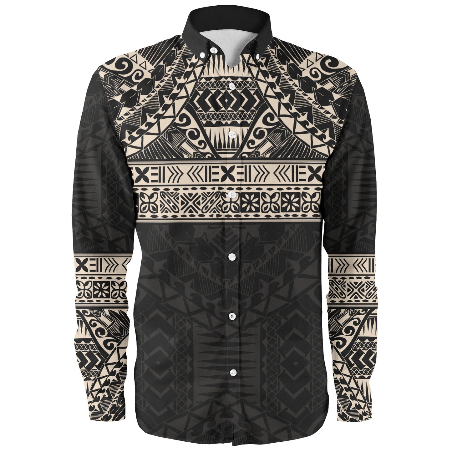 Polynesian Long Sleeve Shirt Traditional Tribal Tattoos