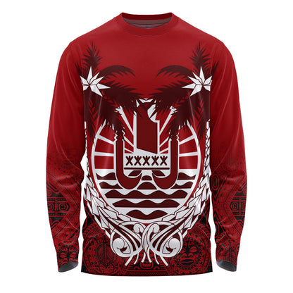 Tahiti Long Sleeve T-Shirt Polynesian Coconut