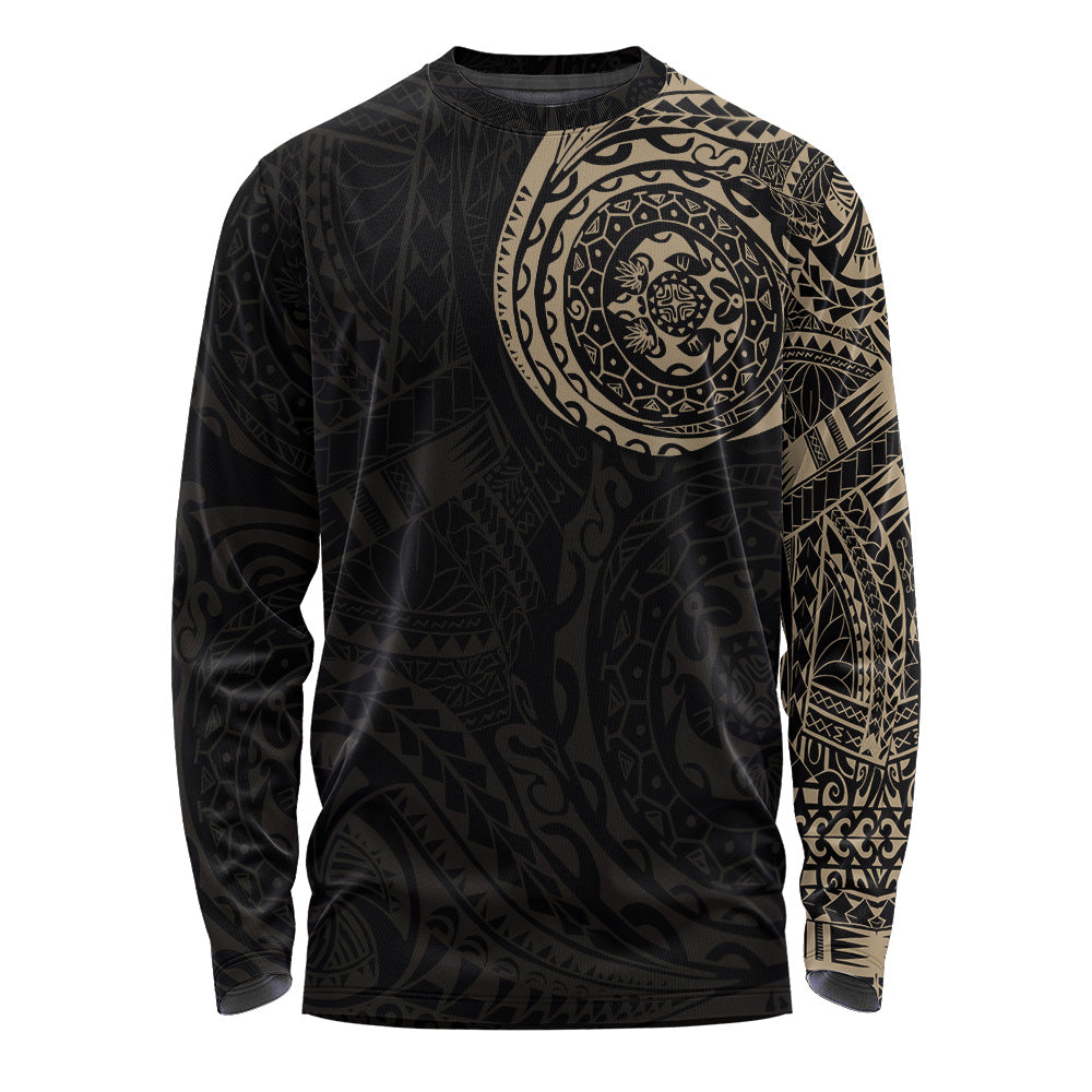 Polynesian Long Sleeve T-shirt - Polynesian Tattoo Style Version 2.0
