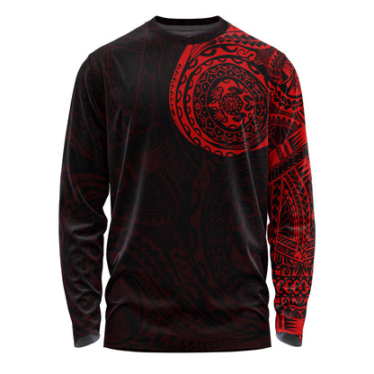 Polynesian Long Sleeve T-shirt - Polynesian Tattoo Style Version 2.0
