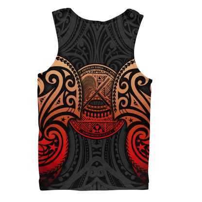 American Samoa Tank Top Custom Personalised Spirit Red Version
