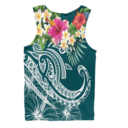 Polynesian Tank Top Summer Plumeria