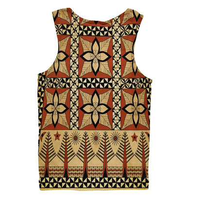 Tonga Tank Top Tapa Motif