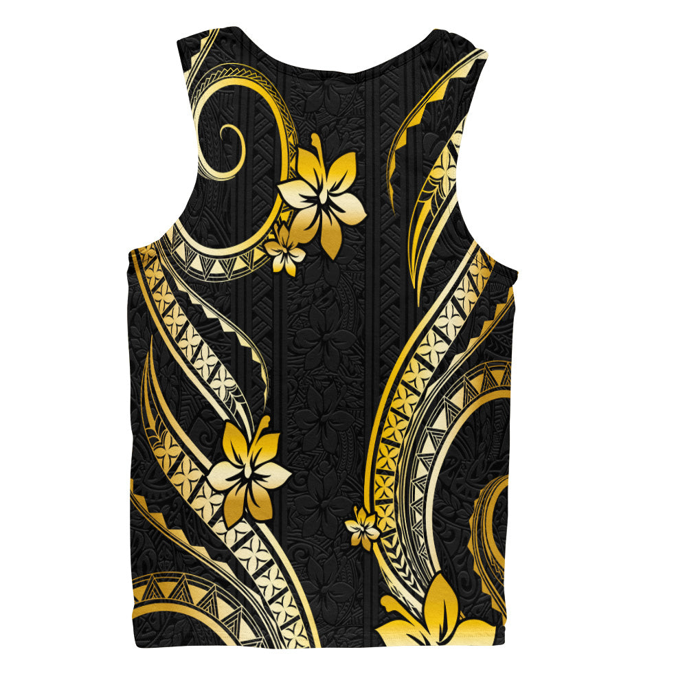 Hawaii Tank Top Polynesian Pattern Plumeria