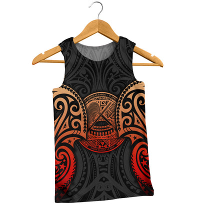 American Samoa Tank Top Custom Personalised Spirit Red Version