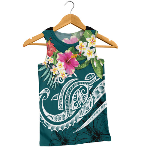 Polynesian Tank Top Summer Plumeria