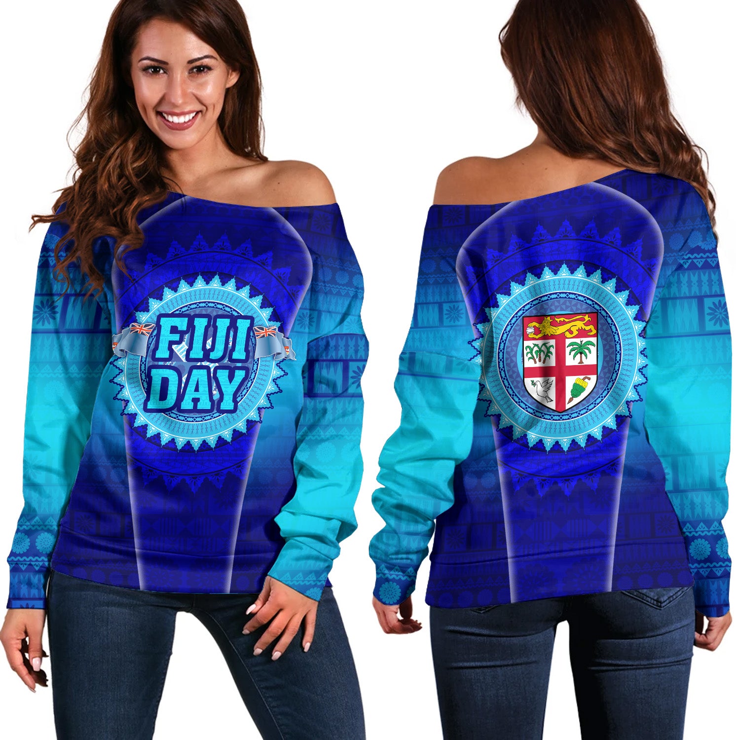 Fiji Off Shoulder Sweatshirt Fiji Day Style