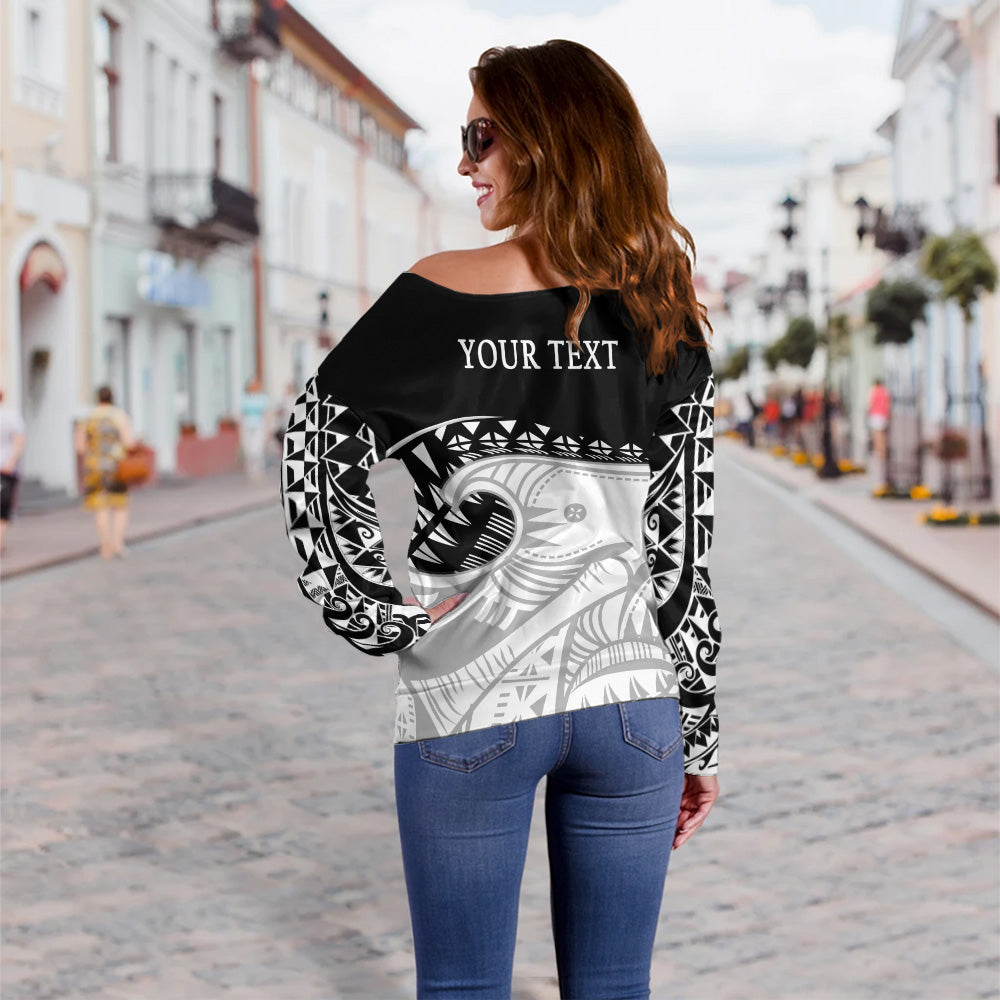 American Samoa Off Shoulder Sweatshirt Dynamic Sport Style