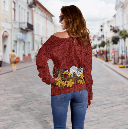 Samoa Off Shoulder Sweatshirt Talofa Samoa Style