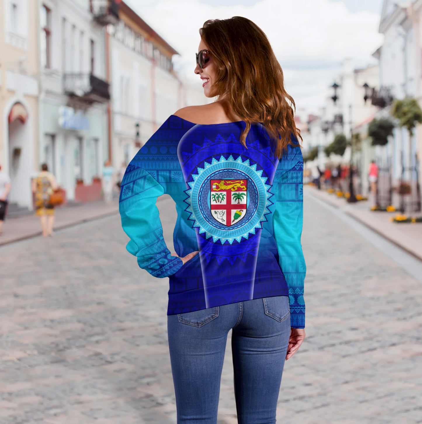 Fiji Off Shoulder Sweatshirt Fiji Day Style