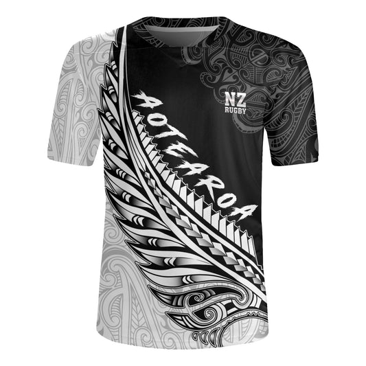 New Zealand Rugby Jersey Maori Silver Fern Rugby Vibe
