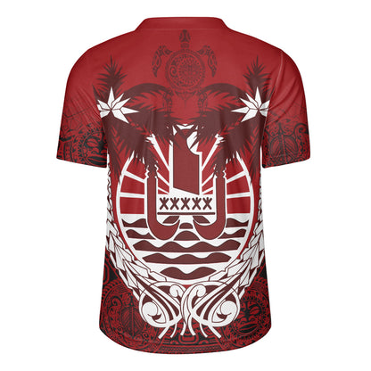 Tahiti Rugby Jersey Polynesian Coconut