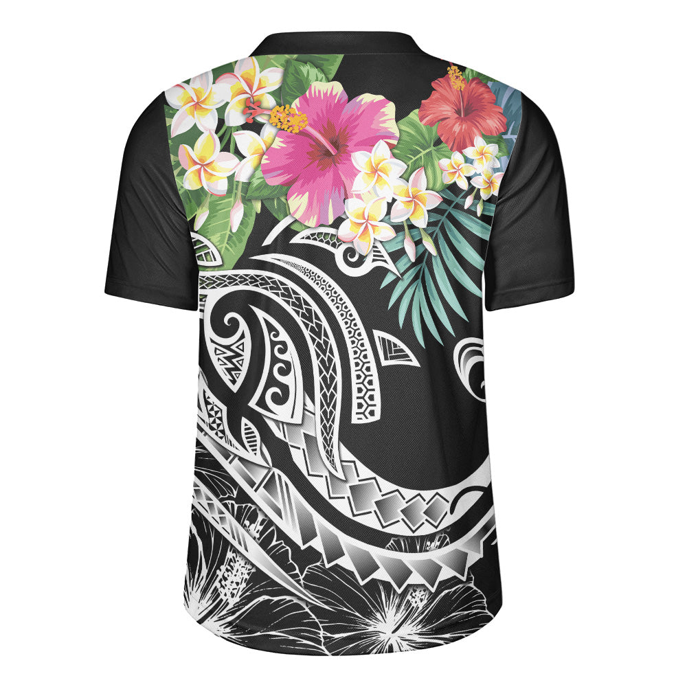 Polynesian Rugby Jersey Summer Plumeria