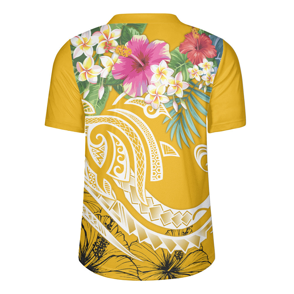 Polynesian Rugby Jersey Summer Plumeria