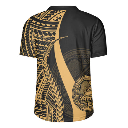 American Samoa Custom Personalised Rugby Jersey Polynesian Tentacle Tribal Pattern