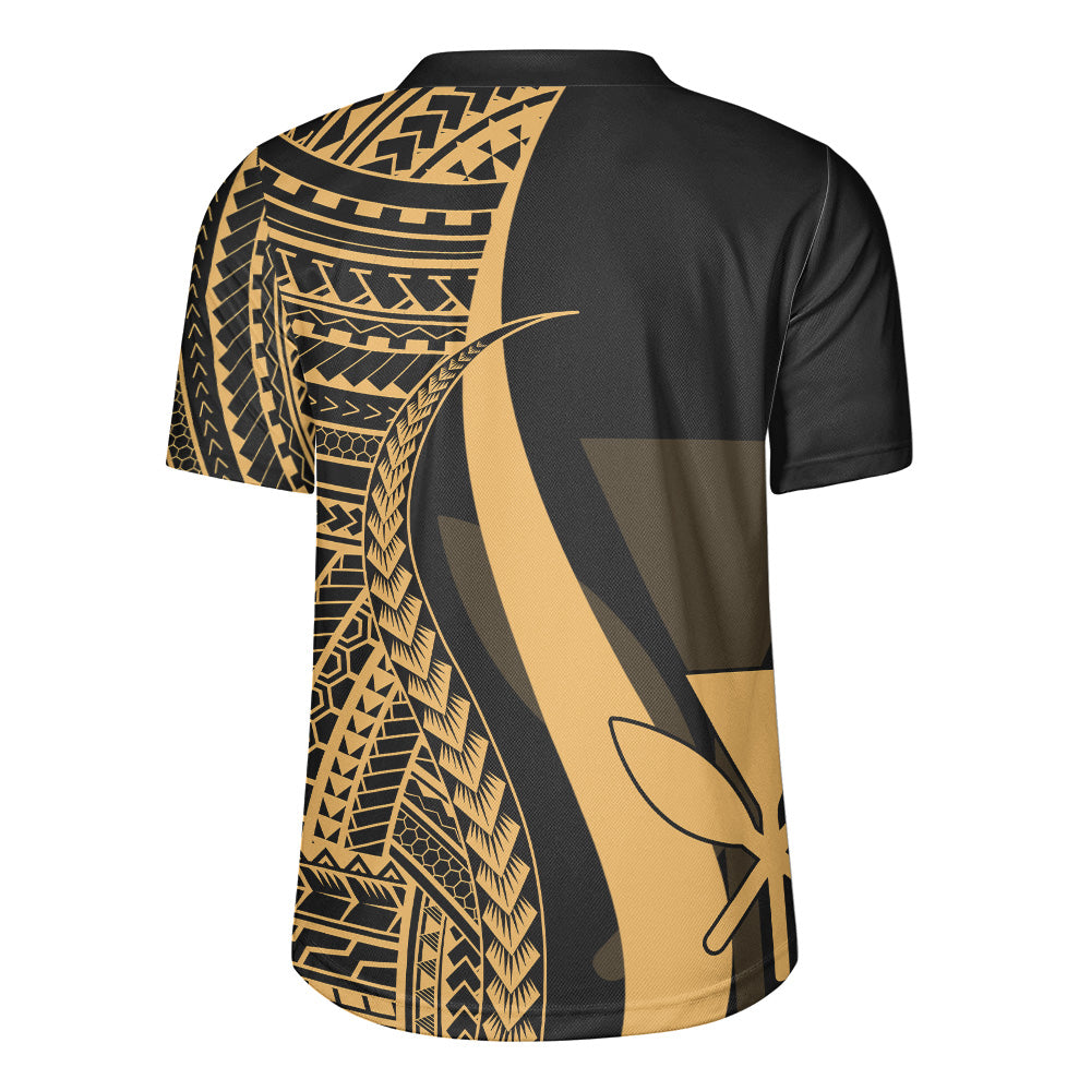 Hawaii Custom Personalised Rugby Jersey Polynesian Tentacle Tribal Pattern