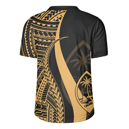 Guam Custom Personalised Rugby Jersey Polynesian Tentacle Tribal Pattern