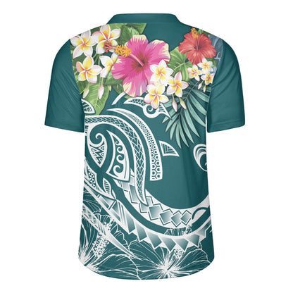 Polynesian Rugby Jersey Summer Plumeria