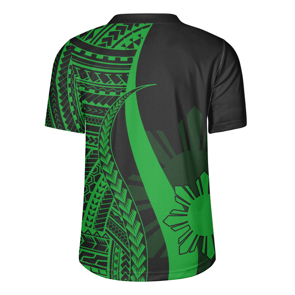Philippines Filipinos Custom Personalised Rugby Jersey Polynesian Tentacle Tribal Pattern