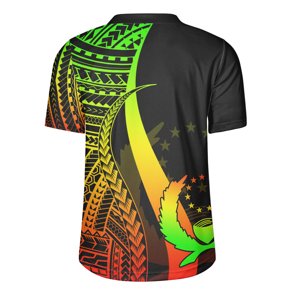 Pohnpei Custom Personalised Rugby Jersey Polynesian Tentacle Tribal Pattern