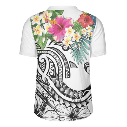 Polynesian Rugby Jersey Summer Plumeria