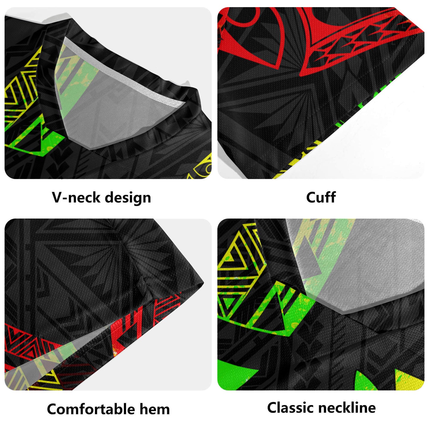 Hawaii Rugby Jersey Kanaka Maoli Polynesian Pattern Reggae Color