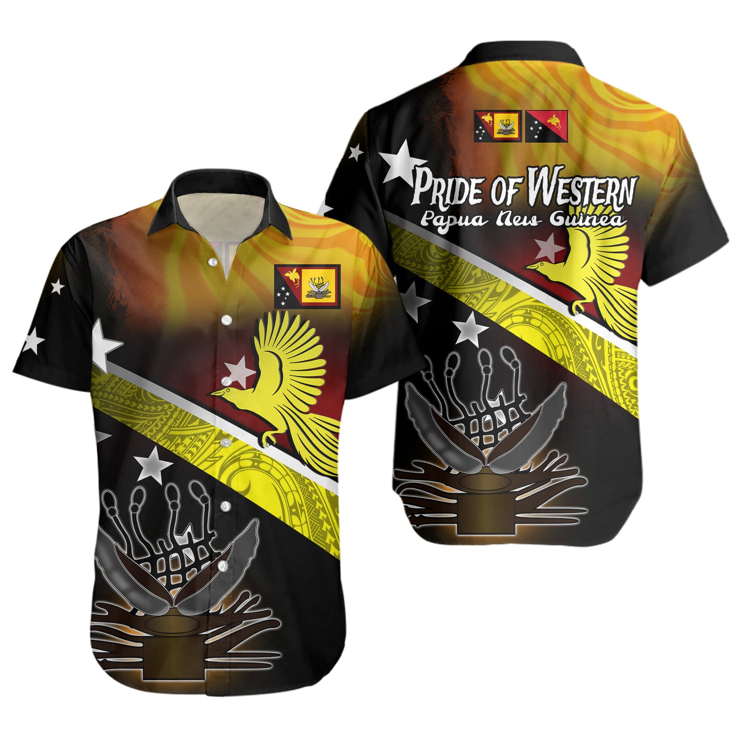 Papua New Guinea Short Sleeve Shirt Pride Of Western PNG